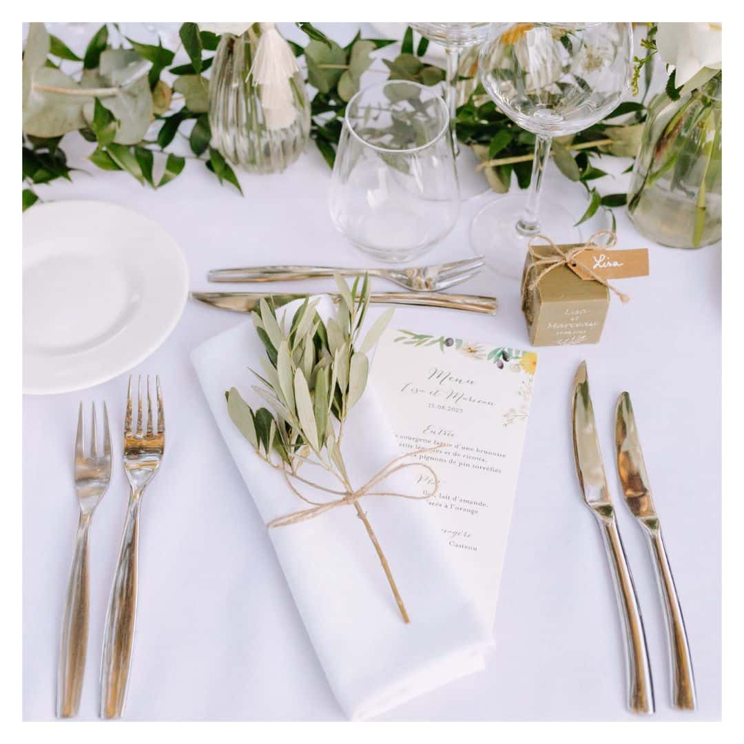 Table Mariage - Maison Meffre Traiteur Provence Luberon